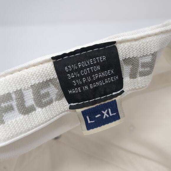 H&S Performance Fitted Baseball Hat Solid White XL Embroidered Flexfit - Picture 10 of 10